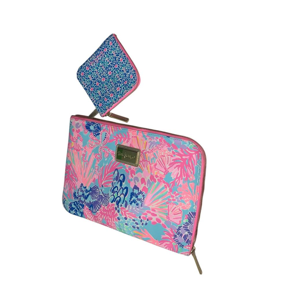 Lilly Pulitzer Tech Pouch Set Multi Splendor In‎ The Sand - Picture 4 of 12